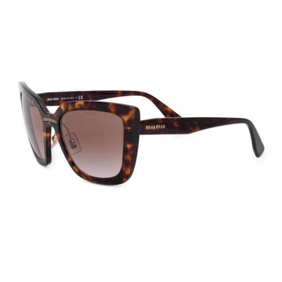 Miu Miu Brown Rectangular Sunglasses - Picture 2 of 5